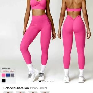 Women's Pink High-Waisted Leggings